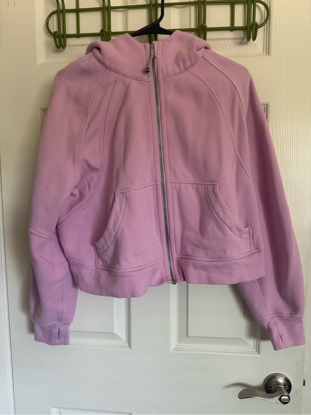Scuba Oversized Full Zip Hoodie in vita pink